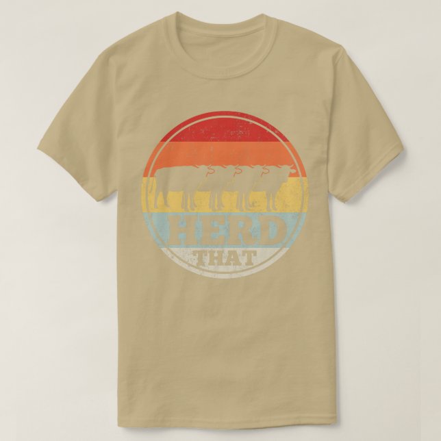 Cow Farmer Vintage 1 T-Shirt (Design Front)