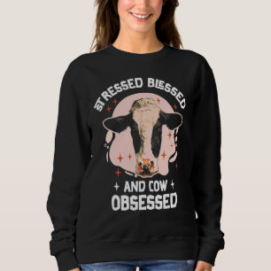 Cow Farming Milk Dairy Farmer Agriculture 1 Sweatshirt