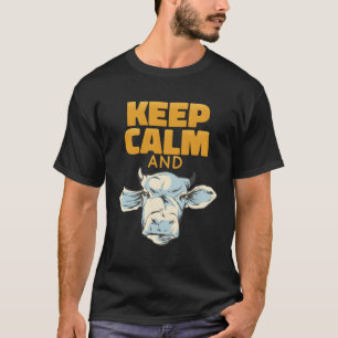Cow For Highland Cow Cow Head Cow Print T-Shirt
