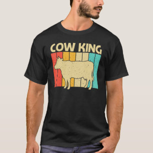 Cow For Men Boys Cow Farmer Dairy Farming T-Shirt