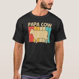 Cow For Men Boys Cow Farmer Dairy Farming T-Shirt