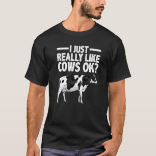 Cow For Men Women Cattle Farming Dairy Cow T-Shirt