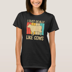 Cow For Men Women Cow Farmer Dairy Farming 1 T-Shirt
