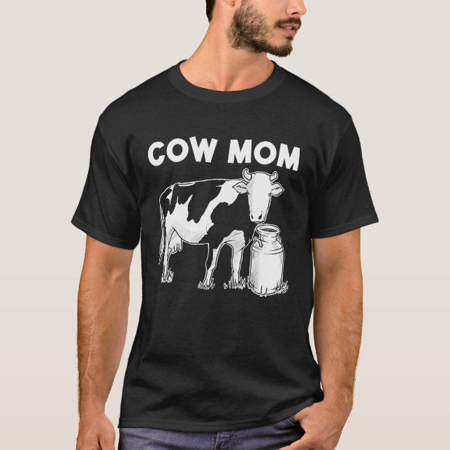 Cow  For Mom Mother Bull Heifer Herd Farm Animal T-Shirt (Front)
