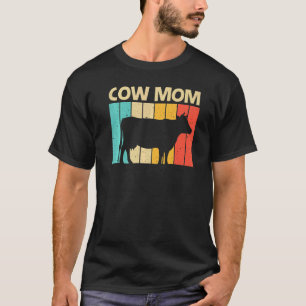 Cow For Mum Mother Farm Animal Cow Dairy Farmer T-Shirt