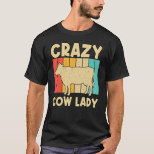 Cow For Women Girls Cow Farmer Dairy Farming T-Shirt