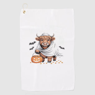 Cow Funny Halloween Spooky Animal Lovers Essential Golf Towel