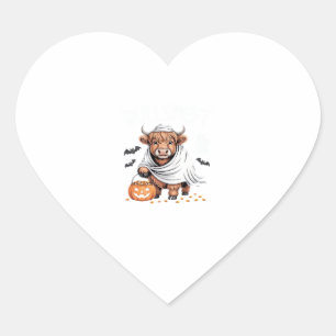Cow Funny Halloween Spooky Animal Lovers Essential Heart Sticker
