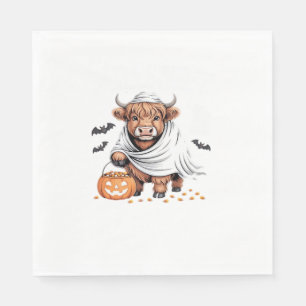Cow Funny Halloween Spooky Animal Lovers Essential Napkin