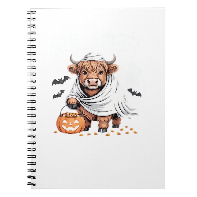 Cow Funny Halloween Spooky Animal Lovers Essential Notebook (Front)