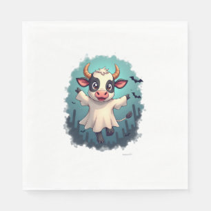 Cow Ghost Boo-levard Napkin
