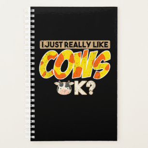 Cow Gift Farmer Animal Lover Farmer Cow Planner