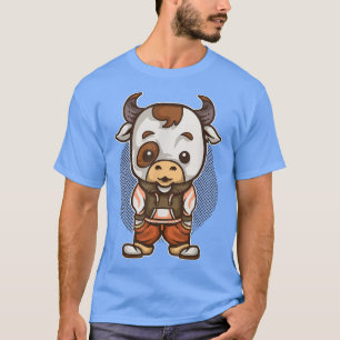 Cow Gift For Kids Udder Farmer T-Shirt
