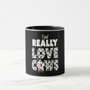 Cow Gift I Just Really Love Cows Lover Gift Mug