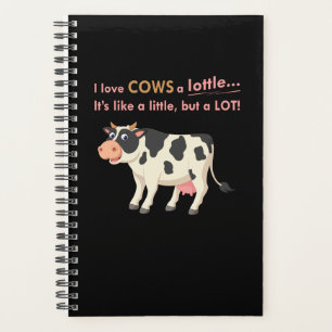 Cow Gift   I Love Cows A Lottle Planner