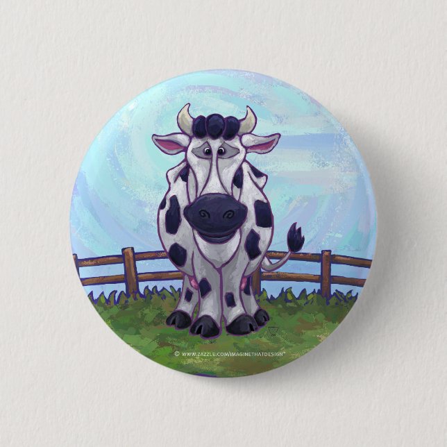 Cow Gifts & Accessories 6 Cm Round Badge (Front)
