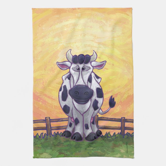 Cow Gifts & Accessories Tea Towel (Vertical)
