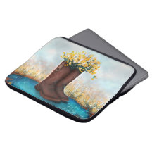 Cow Girl Boots filled with Yellow Flowers