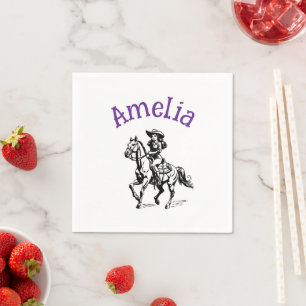 Cow Girl Napkin