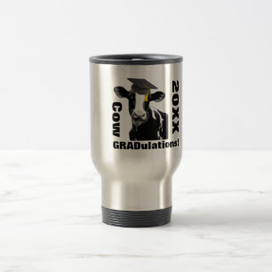 Cow Grad U Lations! Congratulations Graduates! Travel Mug