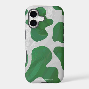 Cow Green and White Print