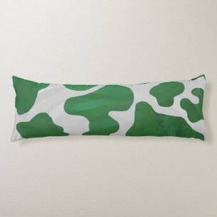 Cow Green and White Print Body Cushion