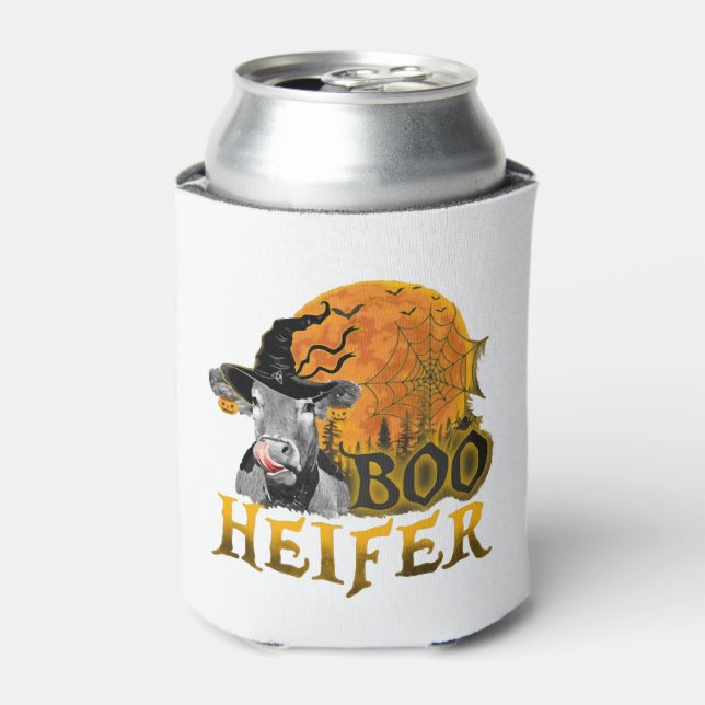 Cow Halloween Can Cooler (Can Front)