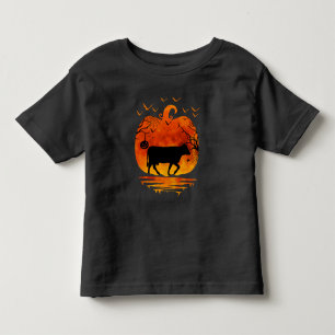 COW HALLOWEEN COSTUME PUMPKIN FALL SEASON TODDLER T-Shirt