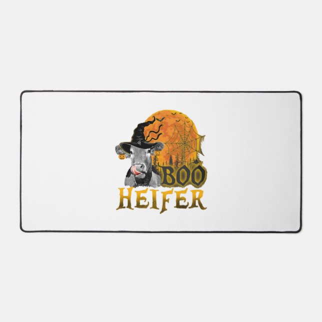 Cow Halloween Desk Mat (Front)