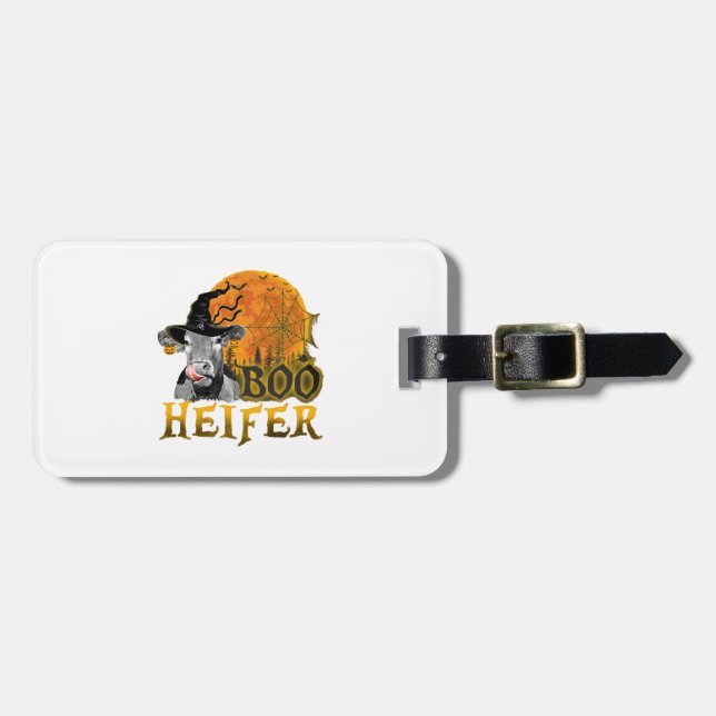 Cow Halloween Luggage Tag (Front Horizontal)