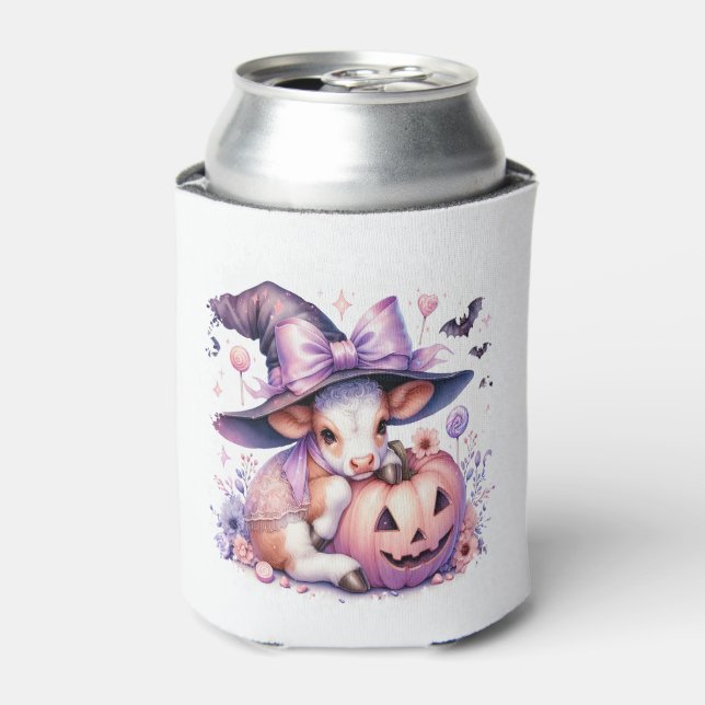 Cow Halloween Square Can Cooler (Can Front)
