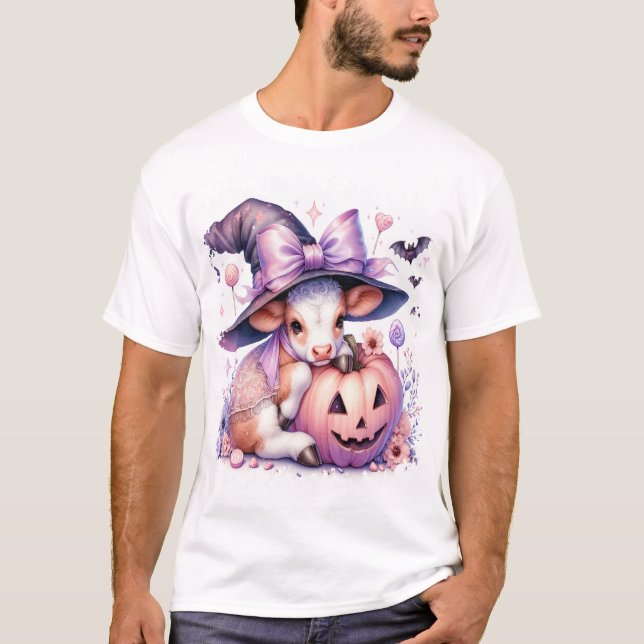 Cow Halloween Square T-Shirt (Front)
