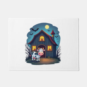 Cow & Haunted Barn Doormat