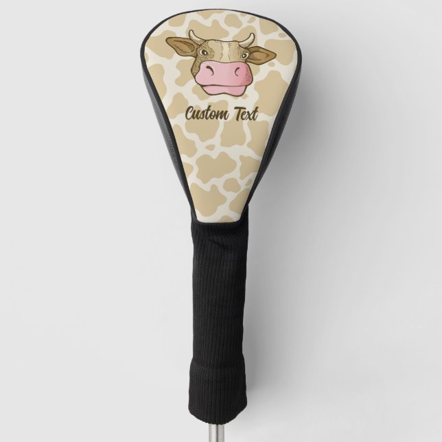 Cow Head Golf Head Cover (Front)
