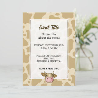 Cow Head Invitation