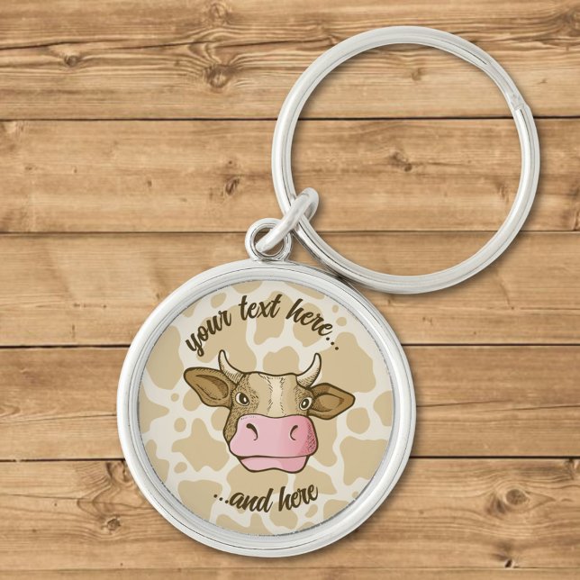 Cow Head Keychain (Creator Uploaded)