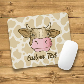 Cow Head Mouse Pad