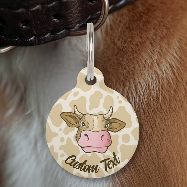 Cow Head Pet ID Tag (Creator Uploaded)