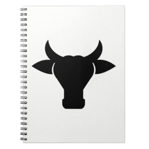 Cow Head Silhouette Notebook