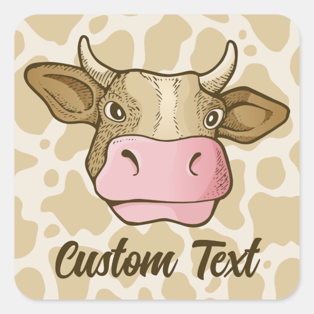 Cow Head Sticker (Front)