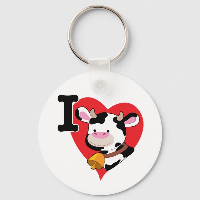 Cow Heart Key Ring (Front)