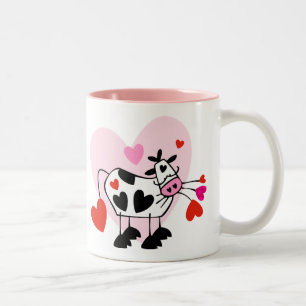 Cow Hearts Two-Tone Coffee Mug