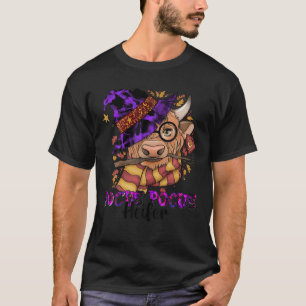 Cow Heifer Hocus Pocus Funny Halloween Cow Witch M T-Shirt