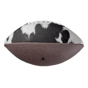 cow hide black white football american football