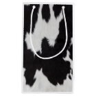 cow hide black white