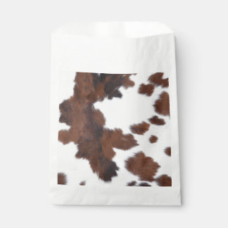 cow hide brown white   favour bag