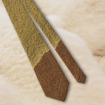 Cow Hide Mix Faux Leather•Double Sided Tie<br><div class="desc">Cow hide mixed leather grain (photo,  faux,  not real).  Yellow and brown colours.</div>