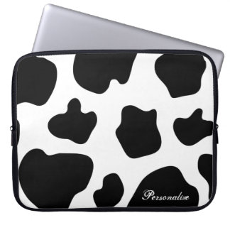 Cow hide pattern laptop sleeve | Cute animal print