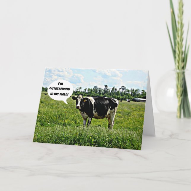Cow Humour Card (Front)