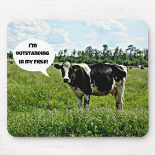 Cow Humour Mouse Mat